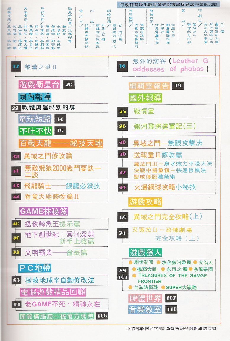 目錄頁 2